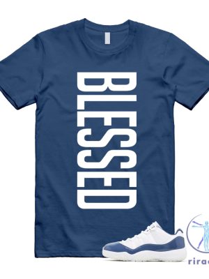 11 Diffused Blue White Midnight Navy Football Grey Retro Low T Shirt Diffused Blue Jordan 11 Shirt riracha 2