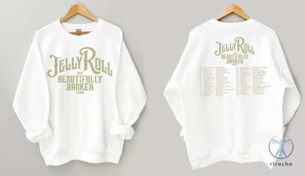 The Beautifully Broken Tour Jelly Roll Tee For Fan Country Concert Beautifully Broken Tour 2024 Sweater riracha 4