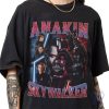 Anakin Skywalker Darth Vader 90S Vintage Bootleg Style Tshirt Classic Retro Graphic Unisex Tee riracha 1