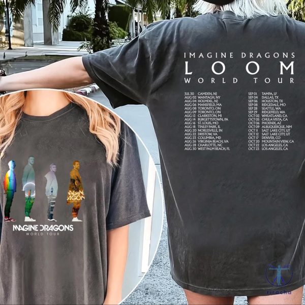 Graphic Imagine Dragons Loom Tour 2024 Tshirt Imagine Dragons Band Shirt Imagine Dragons Band Fan Gift riracha 1