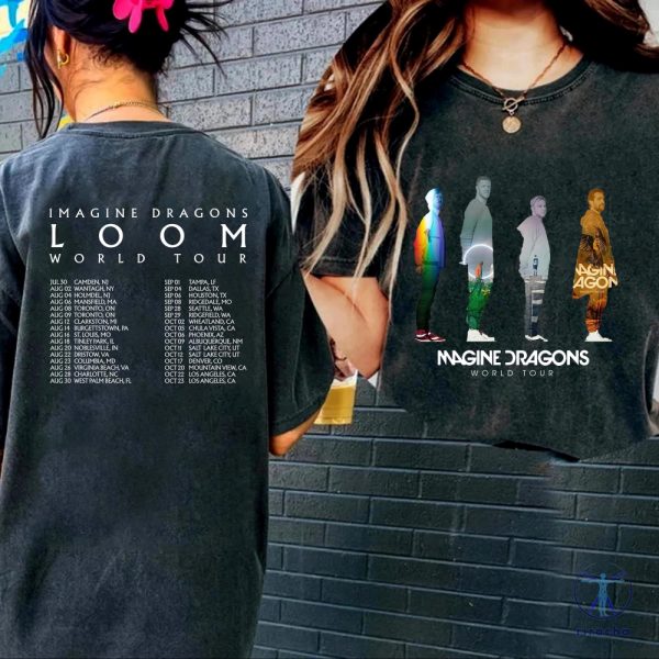 Graphic Imagine Dragons Loom Tour 2024 Tshirt Imagine Dragons Band Shirt Imagine Dragons Band Fan Gift riracha 2