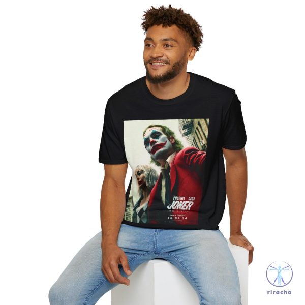 Joker 2 Movie Unisex Tshirt Joaquin Phoenix And Lady Gaga Shirt riracha 4