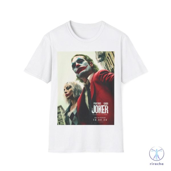 Joker 2 Movie Unisex Tshirt Joaquin Phoenix And Lady Gaga Shirt riracha 6