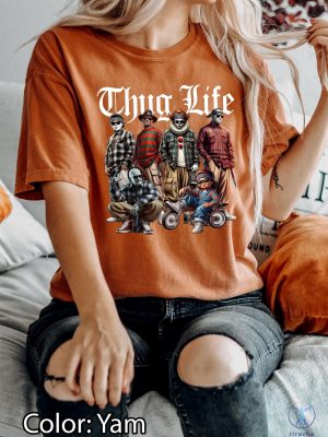 Thug Life Halloween Character Tshirt Horror Movie Shirt Movie Killers Shirt Series Killer Halloween Shirt riracha 2