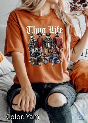 Thug Life Halloween Character Tshirt Horror Movie Shirt Movie Killers Shirt Series Killer Halloween Shirt riracha 2