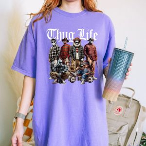 Thug Life Halloween Character Tshirt Horror Movie Shirt Movie Killers Shirt Series Killer Halloween Shirt riracha 3