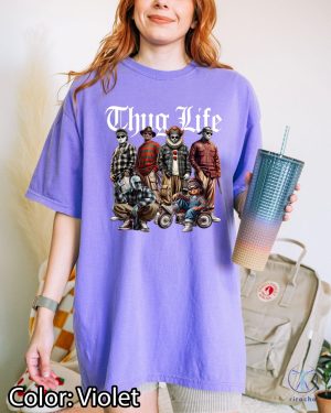 Thug Life Halloween Character Tshirt Horror Movie Shirt Movie Killers Shirt Series Killer Halloween Shirt riracha 3