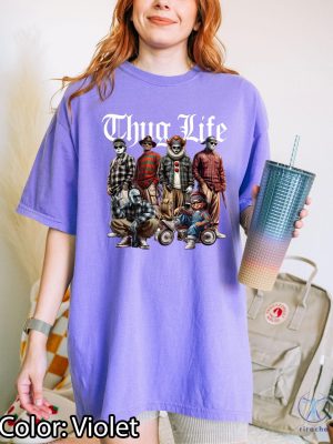 Thug Life Halloween Character Tshirt Horror Movie Shirt Movie Killers Shirt Series Killer Halloween Shirt riracha 3