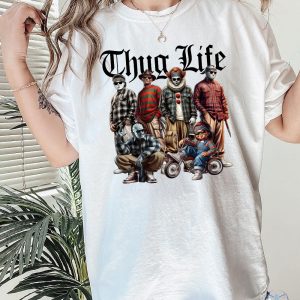 Thug Life Halloween Character Tshirt Horror Movie Shirt Movie Killers Shirt Series Killer Halloween Shirt riracha 4