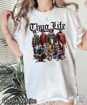 Thug Life Halloween Character Tshirt Horror Movie Shirt Movie Killers Shirt Series Killer Halloween Shirt riracha 4