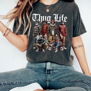 Thug Life Halloween Character Tshirt Horror Movie Shirt Movie Killers Shirt Series Killer Halloween Shirt riracha 6