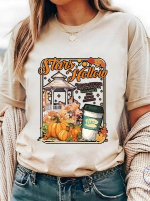 Stars Hollow Shirt Gilmore Girls Shirt Fall Vibes Shirt Lukes Diner Coffee Autumn Festival Lukes Diner Shirt riracha 2