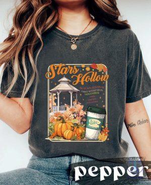 Stars Hollow Shirt Gilmore Girls Shirt Fall Vibes Shirt Lukes Diner Coffee Autumn Festival Lukes Diner Shirt riracha 3