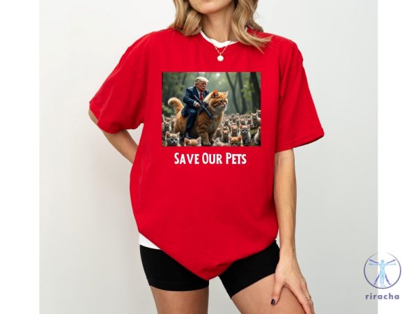 Trump Save Our Pets Shirt Save Our Cats Shirt Trump Debate Shirt Trump And Kamala Debate Shirt riracha 1