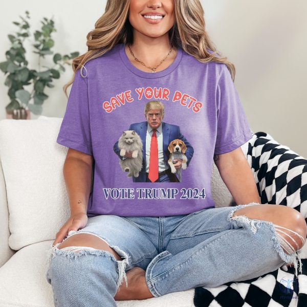 Funny Trump 2024 Shirt Animal Lover Gift Cat Lover Dog Lover Tshirt For Women And Men Republican Shirt riracha 2