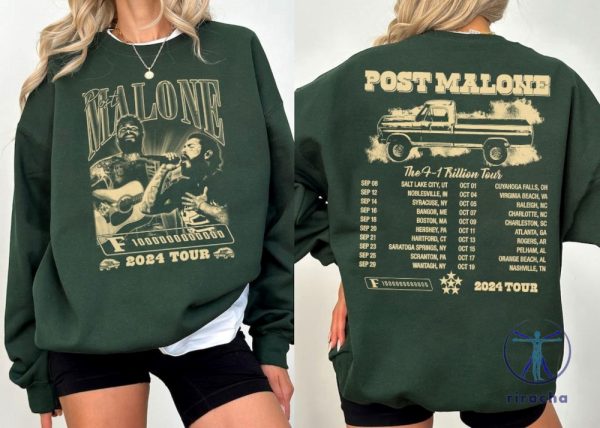 Post Malone Shirt Post Malone Dallas Cowboys Merch Post Malone F1 Trillion Tour riracha 1