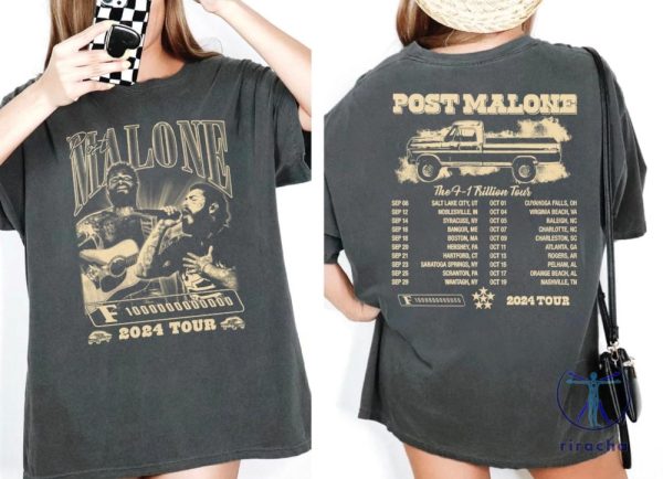 Post Malone Shirt Post Malone Dallas Cowboys Merch Post Malone F1 Trillion Tour riracha 2