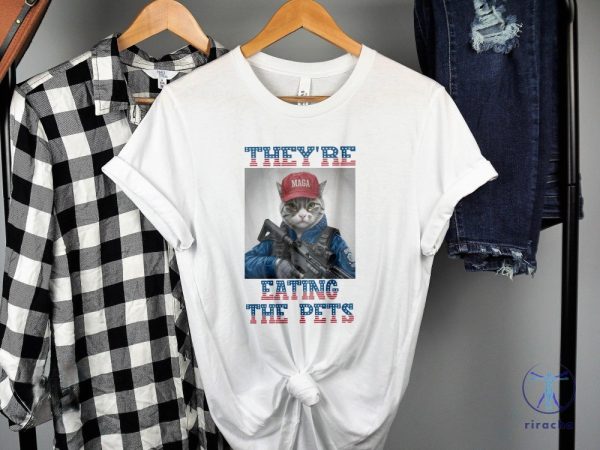 Trump Vs Kamala Debate Shirt Theyre Eating The Pets Humorous Political Tee Trump Eating Pets riracha 1