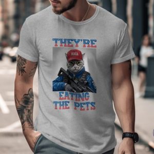 Trump Vs Kamala Debate Shirt Theyre Eating The Pets Humorous Political Tee Trump Eating Pets riracha 2