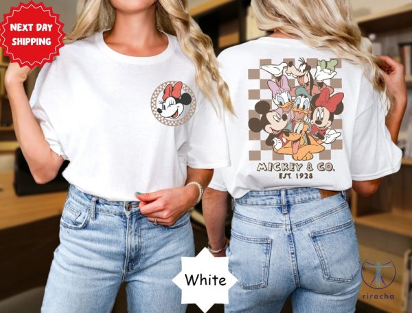 Disney Checkered Shirt Mickey And Co 1928 Shirt Mickey And Minnie Checkered Shirt Checkered Mickey Shirt riracha 1