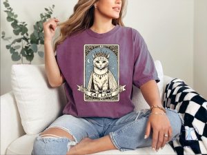 The Childless Cat Lady Shirt Tarot Card Kamala Harris Tee Support Kamala Gift riracha 2