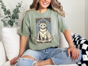 The Childless Cat Lady Shirt Tarot Card Kamala Harris Tee Support Kamala Gift riracha 4