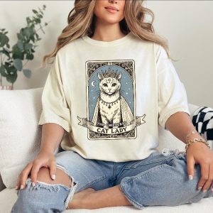 The Childless Cat Lady Shirt Tarot Card Kamala Harris Tee Support Kamala Gift riracha 6