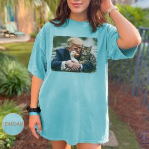 Trump 2024 Duck Kitten Shirt Cat Lady Springfield Oh Shirt Felon 2024 Unisex Vintage Style riracha 2