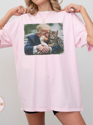 Trump 2024 Duck Kitten Shirt Cat Lady Springfield Oh Shirt Felon 2024 Unisex Vintage Style riracha 3