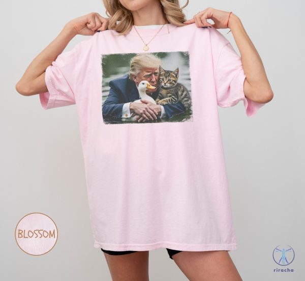 Trump 2024 Duck Kitten Shirt Cat Lady Springfield Oh Shirt Felon 2024 Unisex Vintage Style riracha 3