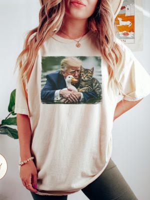 Trump 2024 Duck Kitten Shirt Cat Lady Springfield Oh Shirt Felon 2024 Unisex Vintage Style riracha 4