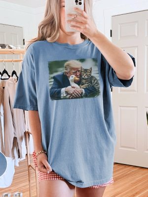 Trump 2024 Duck Kitten Shirt Cat Lady Springfield Oh Shirt Felon 2024 Unisex Vintage Style riracha 5