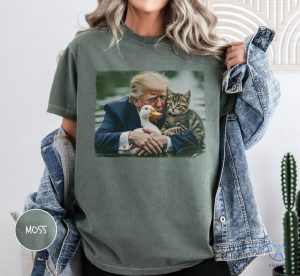 Trump 2024 Duck Kitten Shirt Cat Lady Springfield Oh Shirt Felon 2024 Unisex Vintage Style riracha 6