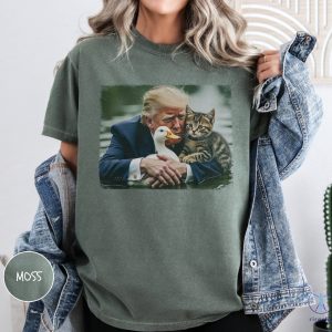 Trump 2024 Duck Kitten Shirt Cat Lady Springfield Oh Shirt Felon 2024 Unisex Vintage Style riracha 6