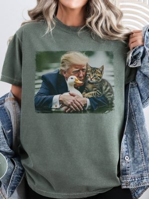 Trump 2024 Duck Kitten Shirt Cat Lady Springfield Oh Shirt Felon 2024 Unisex Vintage Style riracha 6