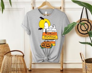 Welcome Great Pumpkin Halloween Dog Almost Halloween Design riracha 2