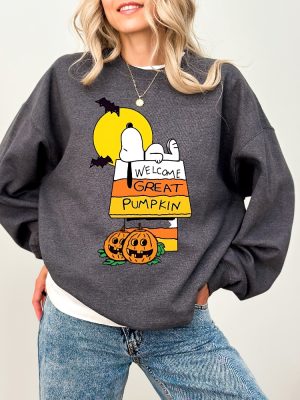 Welcome Great Pumpkin Halloween Dog Almost Halloween Design riracha 3