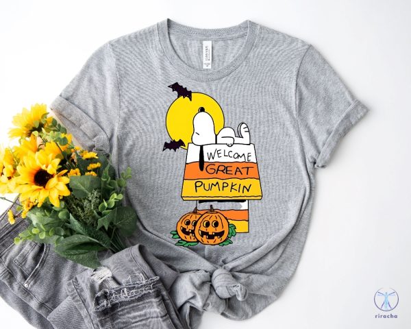 Welcome Great Pumpkin Halloween Dog Almost Halloween Design riracha 5