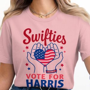 Swifties Vote For Kamala Harris 2024 Tshirt Taylor Fans Political Shirt Harris 2024 Election Tee riracha 2