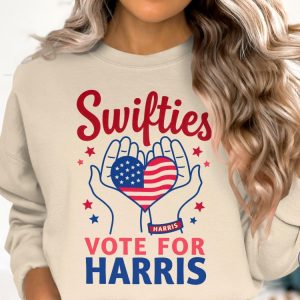 Swifties Vote For Kamala Harris 2024 Tshirt Taylor Fans Political Shirt Harris 2024 Election Tee riracha 4