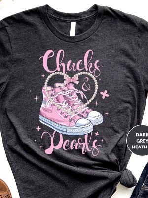 Chucks And Pearls Shirt Kamala Harris Shirt Madam President Kamala Harris Shirt Chucks And Pearls T Shirt riracha 2