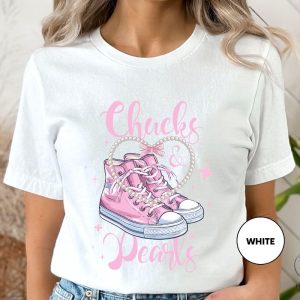 Chucks And Pearls Shirt Kamala Harris Shirt Madam President Kamala Harris Shirt Chucks And Pearls T Shirt riracha 3