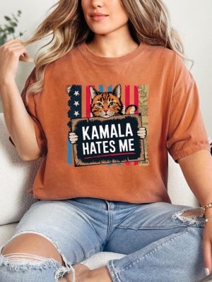 Kamala Hates Me Shirt Trump 2024 Shirt Anti Kamala Harris Kamala Tee Shirts riracha 5