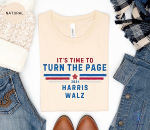 Its Time To Turn The Page First Debate Kamala Harris Shirt Harris Walz 2024 Shirt Kamala Harris Merch riracha 2