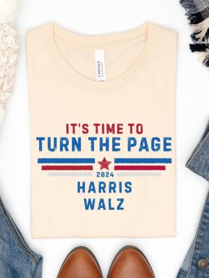 Its Time To Turn The Page First Debate Kamala Harris Shirt Harris Walz 2024 Shirt Kamala Harris Merch riracha 2