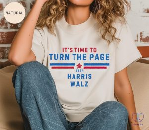 Its Time To Turn The Page First Debate Kamala Harris Shirt Harris Walz 2024 Shirt Kamala Harris Merch riracha 6