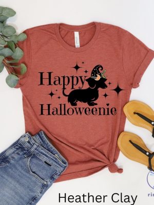 Happy Halloweenie T Shirt Dachshund Halloween T Shirt Weiner Dog Shirt Doxin Halloween Tee riracha 4