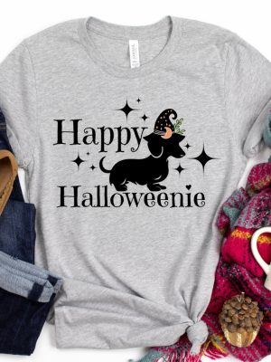 Happy Halloweenie T Shirt Dachshund Halloween T Shirt Weiner Dog Shirt Doxin Halloween Tee riracha 6