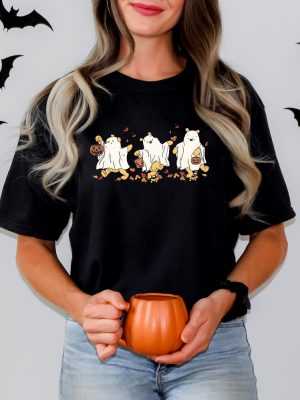 Halloween Retro Winnie The Pooh Ghost Shirt Spooky Season Shirt Halloween Womens Shirt riracha 3