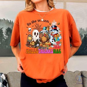 Vintage Happy Hallothanksmas Sweatshirt Happy Hallothanksmas Shirt Happy Hallothanksmas Hoodie riracha 4